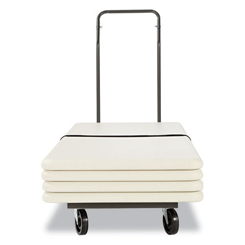 Chair And Table Cart, 20.86w X 50.78 To 72.04d, Black