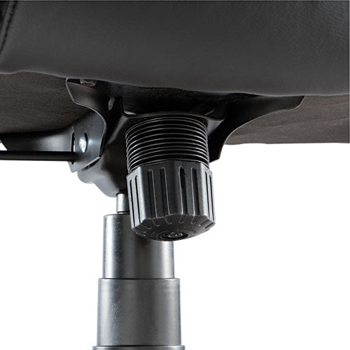 Alera Fraze Executive High-back Swivel-tilt Leather Chair, Supports Up To 275 Lbs, Black Seat-black Back, Black Base