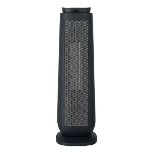Ceramic Heater Tower With Remote Control, 7.17" X 7.17" X 22.95", Black