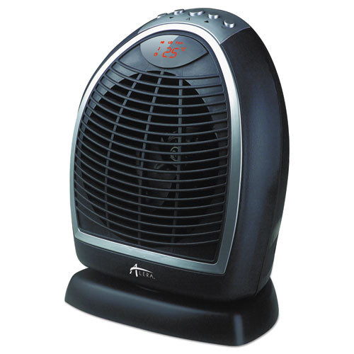 Digital Fan-forced Oscillating Heater, 1500w, 9 1-4" X 7" X 11 3-4", Black