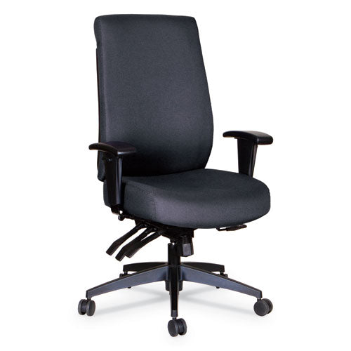 Alera Wrigley Series High Performance High-back Multifunction Task Chair, Up To 275 Lbs, Black Seat-back, Black Base