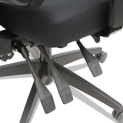 Alera Wrigley Series High Performance Mid-back Multifunction Task Chair, Up To 275 Lbs, Black Seat-back, Black Base