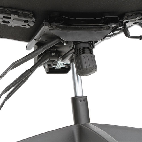 Alera Wrigley Series High Performance Mid-back Multifunction Task Chair, Up To 275 Lbs, Black Seat-back, Black Base