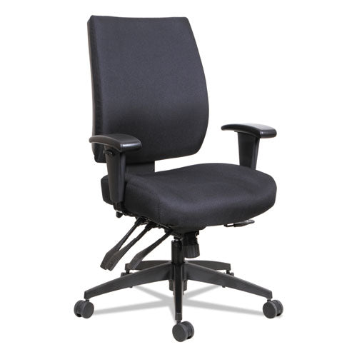 Alera Wrigley Series High Performance Mid-back Multifunction Task Chair, Up To 275 Lbs, Black Seat-back, Black Base