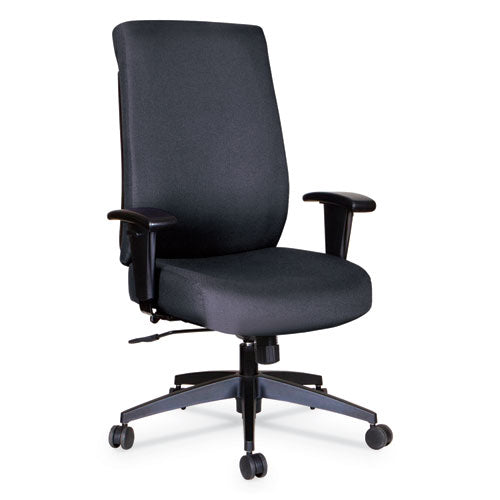 Alera Wrigley Series High Performance High-back Synchro-tilt Task Chair, Up To 275 Lbs, Black Seat-back, Black Base