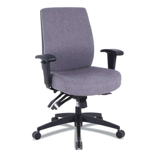 Alera Wrigley Series 24-7 High Performance High-back Multifunction Task Chair, Up To 300 Lbs, Black Seat-back, Black Base