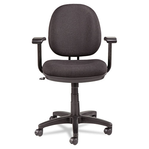 Alera Interval Series Swivel-tilt Task Chair, Supports Up To 275 Lbs, Black Seat-black Back, Black Base