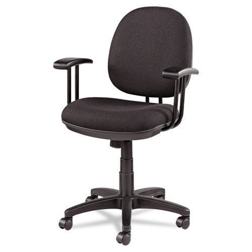 Alera Interval Series Swivel-tilt Task Chair, Supports Up To 275 Lbs, Black Seat-black Back, Black Base