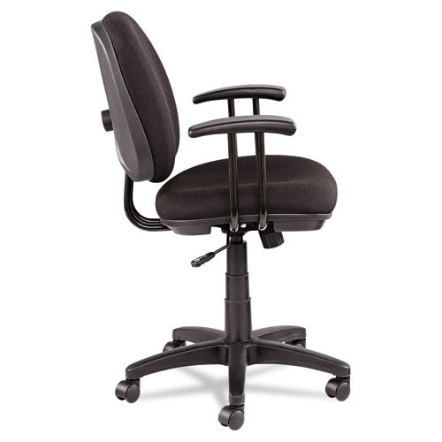 Alera Interval Series Swivel-tilt Task Chair, Supports Up To 275 Lbs, Black Seat-black Back, Black Base