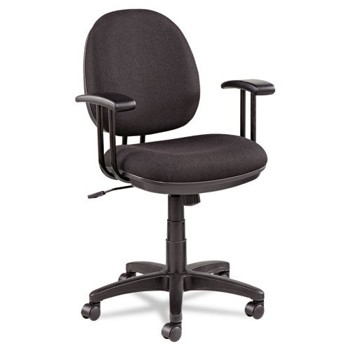 Alera Interval Series Swivel-tilt Task Chair, Supports Up To 275 Lbs, Black Seat-black Back, Black Base