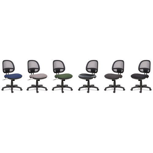 Alera Interval Series Swivel-tilt Mesh Chair, Supports Up To 275 Lbs, Black Seat-black Back, Black Base