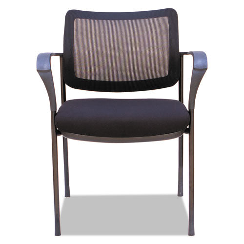 Alera Iv Series Guest Chairs, 25.19'' X 23.62'' X 32.28'', Black Seat-black Back, Black Base, 2-carton