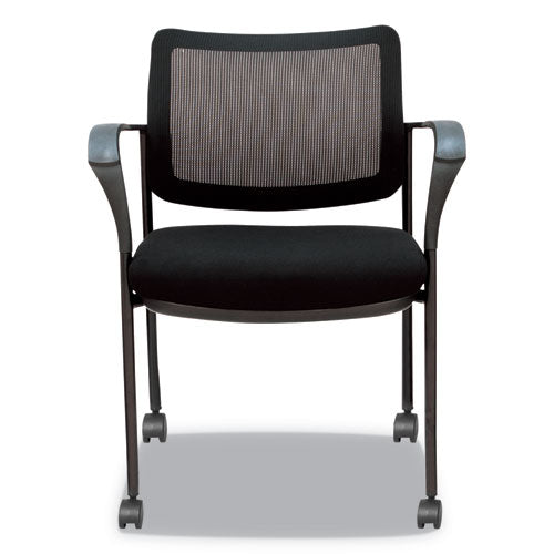 Alera Iv Series Guest Chairs, 25.19'' X 23.62'' X 32.28'', Black Seat-black Back, Black Base, 2-carton