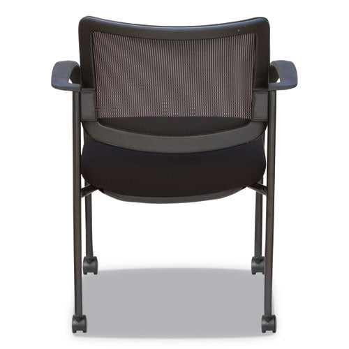 Alera Iv Series Guest Chairs, 25.19'' X 23.62'' X 32.28'', Black Seat-black Back, Black Base, 2-carton