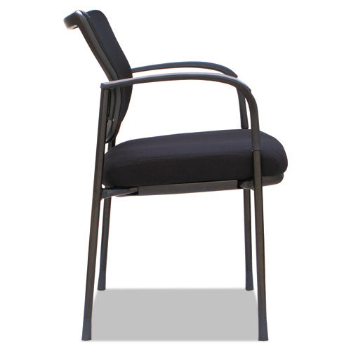Alera Iv Series Guest Chairs, 25.19'' X 23.62'' X 32.28'', Black Seat-black Back, Black Base, 2-carton