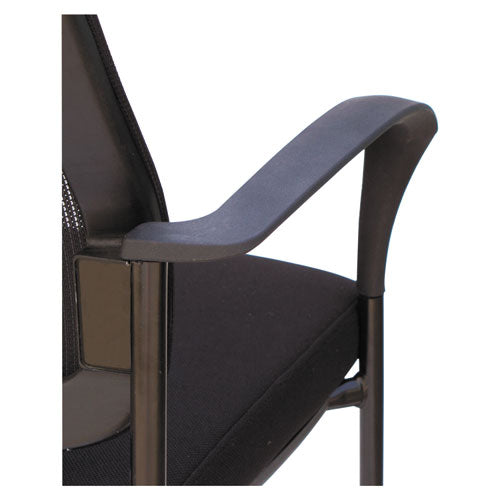 Alera Iv Series Guest Chairs, 25.19'' X 23.62'' X 32.28'', Black Seat-black Back, Black Base, 2-carton