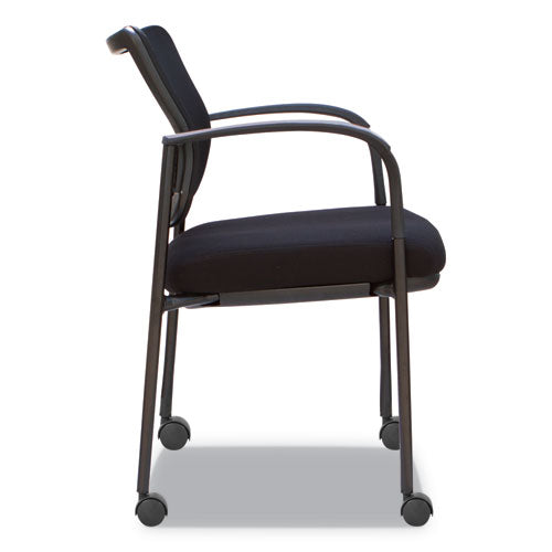Alera Iv Series Guest Chairs, 25.19'' X 23.62'' X 32.28'', Black Seat-black Back, Black Base, 2-carton