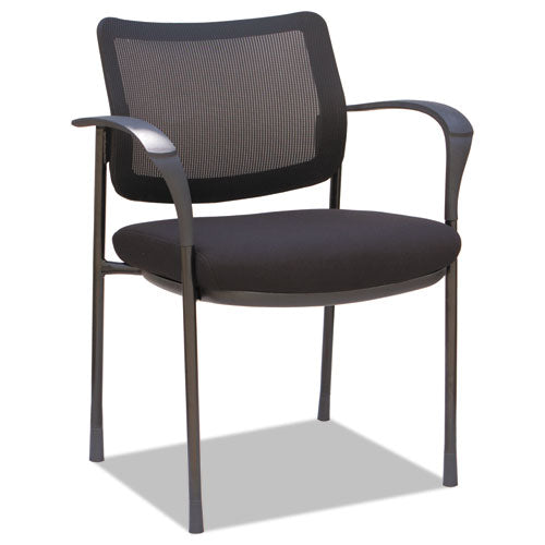 Alera Iv Series Guest Chairs, 25.19'' X 23.62'' X 32.28'', Black Seat-black Back, Black Base, 2-carton