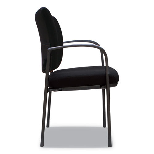 Alera Iv Series Guest Chairs, 24.80'' X 22.83'' X 32.28'', Black Seat-black Back, Black Base, 2-carton