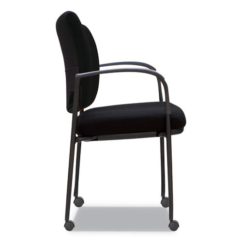 Alera Iv Series Guest Chairs, 24.80'' X 22.83'' X 32.28'', Black Seat-black Back, Black Base, 2-carton