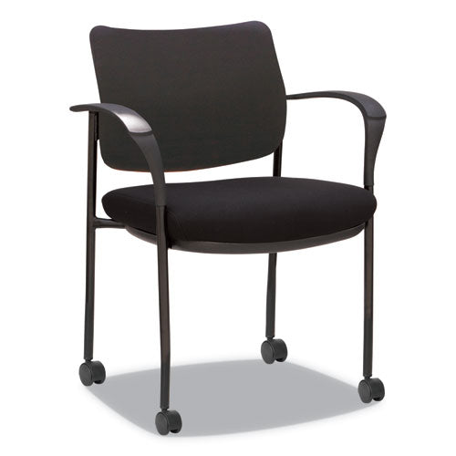 Alera Iv Series Guest Chairs, 24.80'' X 22.83'' X 32.28'', Black Seat-black Back, Black Base, 2-carton