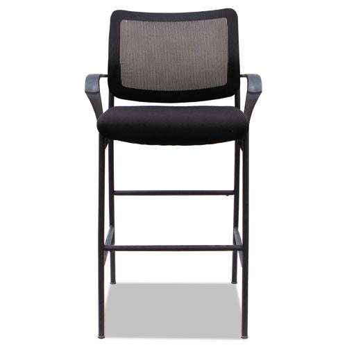Alera Iv Series Guest Stool, 25.19'' X 23.81'' X 45.66'', Black Seat-black Back, Black Base, 2-carton