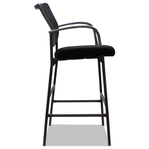 Alera Iv Series Guest Stool, 25.19'' X 23.81'' X 45.66'', Black Seat-black Back, Black Base, 2-carton