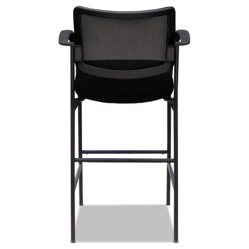 Alera Iv Series Guest Stool, 25.19'' X 23.81'' X 45.66'', Black Seat-black Back, Black Base, 2-carton