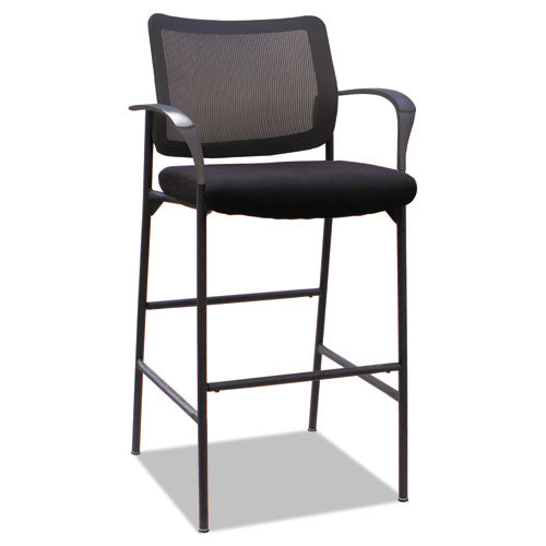 Alera Iv Series Guest Stool, 25.19'' X 23.81'' X 45.66'', Black Seat-black Back, Black Base, 2-carton