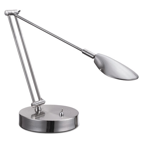 Adjustable Led Task Lamp With Usb Port, 11"w X 6.25"d X 26"h, Brushed Nickel