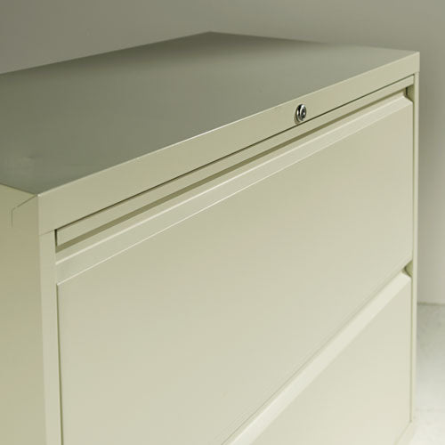 Four-drawer Lateral File Cabinet, 36w X 18d X 52.5h, Light Gray