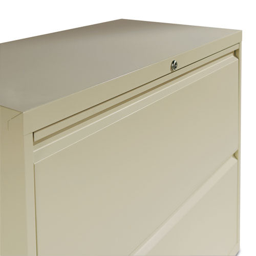 Four-drawer Lateral File Cabinet, 36w X 18d X 52.5h, Putty