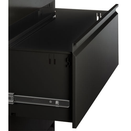 Four-drawer Lateral File Cabinet, 42w X 18d X 52.5h, Black