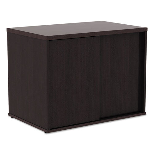 Alera Open Office Low Storage Cab Cred, 29 1-2w X 19 1-8d X 22 7-8h, Espresso