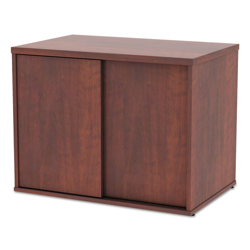 Alera Open Office Low Storage Cabinet Credenza, 29 1-2 X 19 1-8x 22 7-8, Cherry