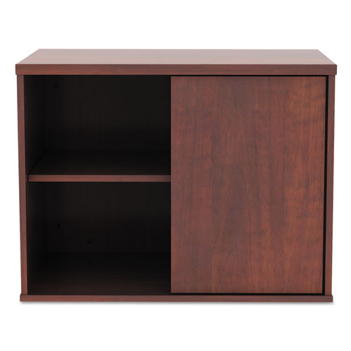 Alera Open Office Low Storage Cabinet Credenza, 29 1-2 X 19 1-8x 22 7-8, Cherry