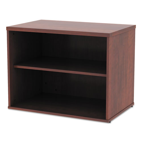 Alera Open Office Low Storage Cabinet Credenza, 29 1-2 X 19 1-8x 22 7-8, Cherry