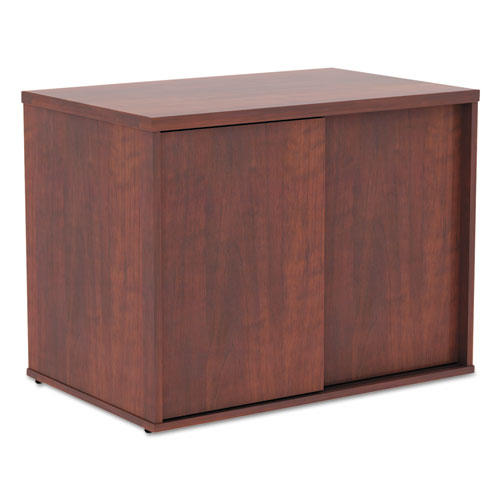 Alera Open Office Low Storage Cabinet Credenza, 29 1-2 X 19 1-8x 22 7-8, Cherry