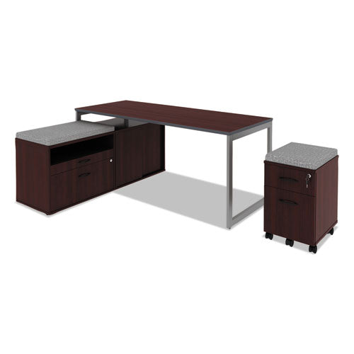 Alera Open Office Low Storage Cab Cred, 29 1-2w X 19 1-8d X 22 7-8h, Mahogany