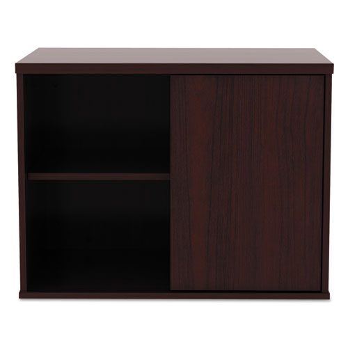 Alera Open Office Low Storage Cab Cred, 29 1-2w X 19 1-8d X 22 7-8h, Mahogany
