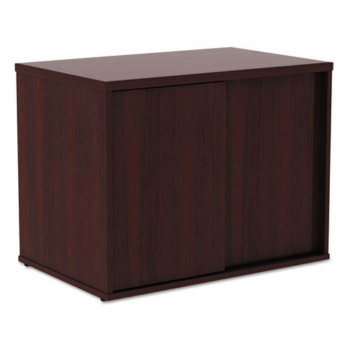 Alera Open Office Low Storage Cab Cred, 29 1-2w X 19 1-8d X 22 7-8h, Mahogany