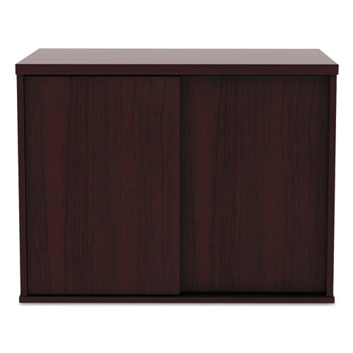 Alera Open Office Low Storage Cab Cred, 29 1-2w X 19 1-8d X 22 7-8h, Mahogany