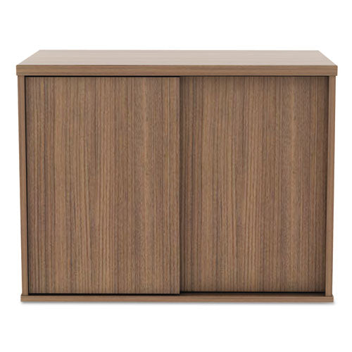 Alera Open Office Low Storage Cabinet Credenza, 29 1-2 X 19 1-8x 22 7-8, Walnut