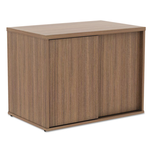 Alera Open Office Low Storage Cabinet Credenza, 29 1-2 X 19 1-8x 22 7-8, Walnut