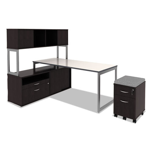Alera Open Office Desk Series Hutch, 59w X 15d X 36.38h, Espresso