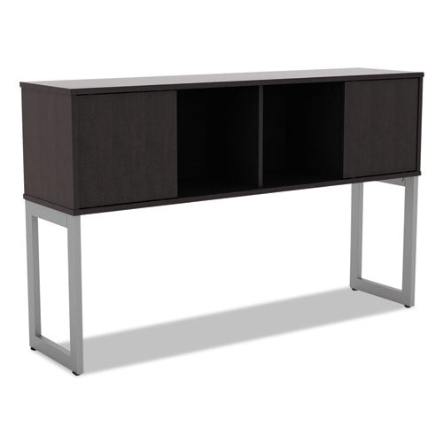 Alera Open Office Desk Series Hutch, 59w X 15d X 36.38h, Espresso