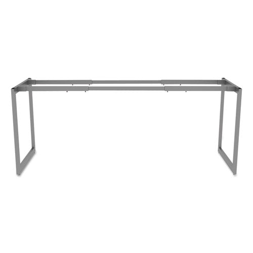 Alera Open Office Desk Series Adjustable O-leg Desk Base, 24" Deep, Silver