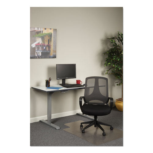 Alera Mb Series Mesh Mid-back Office Chair, Supports Up To 275 Lbs., Black Seat-black Back, Black Base