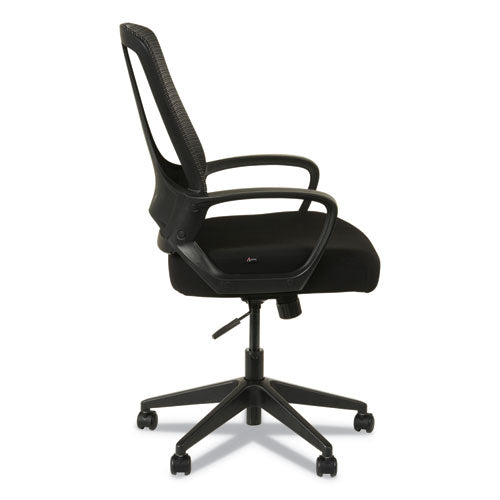 Alera Mb Series Mesh Mid-back Office Chair, Supports Up To 275 Lbs., Black Seat-black Back, Black Base