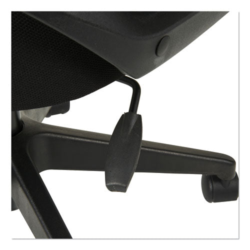 Alera Mb Series Mesh Mid-back Office Chair, Supports Up To 275 Lbs., Black Seat-black Back, Black Base